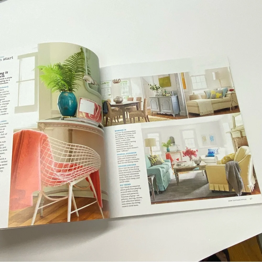 Better Homes And Gardens Blue New Cottage Style Softback Book House Tours Ideas
